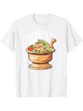 Men's T-Shirt Round It Fresh Herbs In Wooden Mortar Bowl