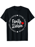 Men's T-Shirt Kind Caring Loving Dedicated Reliable Compassionate Family Liaison Heart