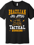 Men's T-Shirt Brazilian Jiu Jitsu Tactical Hugging With Grappling Fighters Illustration