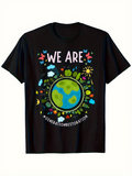Men's T-Shirt We Are Generation Restoration Surrounded By Colorful Nature Earth