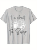 Men's T-Shirt Im About To Snap Floral Leaves And Retro Camera