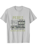 Men's T-Shirt Perez Camo Stripes And Stars American Flag