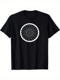 Men's T-Shirt Mesmerizing Hypnotic Spiral Pattern In Bold Minimal Design Circle