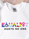 Men's T-Shirt Equality Hurts No One Vibrant Rainbow Symbols For Inclusivity