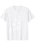 Men's T-Shirt Gentle Falling Snowflakes Over Icy Crisp Winter Air Snowflake