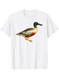 Men's T-Shirt Elegant Marshland Bird With Vibrant Feathers Under Clear Skies Duck