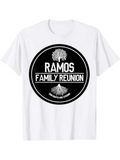 Men's T-Shirt Family Reunion Tree Emblem With Heritage Roots Ramos