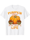 Men's T-Shirt Pumpkin Spice Among Seasoning Jars With Autumn Pumpkin
