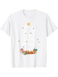 Men's T-Shirt Stacked Colorful Presents Under A Decorated Christmas Tree