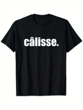 Men's T-Shirt Simple Bold Centered Text Statement