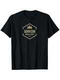 Men's T-Shirt Gunnison National Forest Logo With Trees And Vintage Badge Design