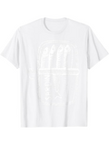 Men's T-Shirt Minimalist Sketch Style Graphic With Abstract Fish Motif Under Simple Lines