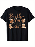 Men's T-Shirt Brother Live With Balloons Bear Hot Air Balloon