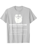 Men's T-Shirt Bearded Chiropractor Quote With Glasses And Moustache Graphic Shirt