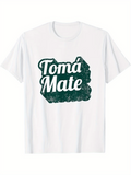 Men's T-Shirt Distressed Block Textured Letters With Bold Graphic Wordmark