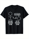 Men's T-Shirt Im Diene Funny Chemistry Jokes With Scientific Molecules Structure Black T Shirt