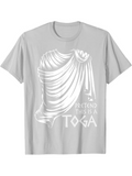 Men's T-Shirt Pretend This Is A Toga Draped White Fabric Classic Statue