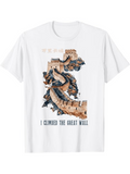Men's T-Shirt I Climbed The Great Wall With Ancient Stone Towered Fortress Ridges And Path
