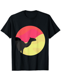 Men's T-Shirt Desert Sunset With Vibrant Gradient Against Silhouette Camel