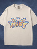 Men's T-Shirt Radiant Pastel Wings Fluttering In Sunlit Morning Butterfly
