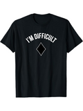 Men's T-Shirt Im Difficult With Geometric Diamond In Minimalist Style T Shirt
