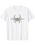 Men's T-Shirt Gambel Island Rustic Coastal Illustration With Large Blue Crab