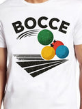 Men's T-Shirt Bocce Colorful Vintage Balls And Dynamic Path Design Bocce Ball