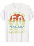 Men's T-Shirt It Took Me Years With Retro Faded Sun Rainbow Graphic Masterpiece