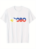 Men's T-Shirt Philippine Flag Colors Letters With Sun Illustration Adobo