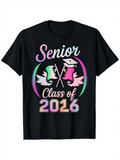 Men's T-Shirt Senior Class Of 2016 With Graduation Cap And Laurel Wreath