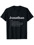 Men's T-Shirt Jonathan One Of A Kind Human With Main Character Energy T Shirt