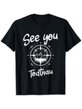 Men's T-Shirt See You Compass With Alpine Peaks Among Mountain Landscape