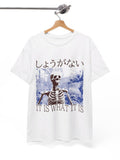 Men's T-Shirt It Is What It Is Dark Forest Background Skeleton