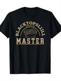 Men's T-Shirt Blacktops Grill Master With Vintage Barbecue Utensils Among Flames Grill