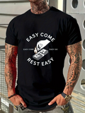 Men's T-Shirt Easy Come Rest Easy With Hand Drawing Dollar Banknotes