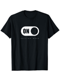 Men's T-Shirt On Sailing Mode Minimal Switch Design Graphic T Shirt