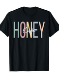 Men's T-Shirt Pastel Lettering Life Quote Honey