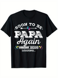 Men's T-Shirt Soon To Be Papa Again Baby Loading Theme T Shirt