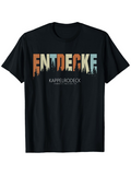 Men's T-Shirt Colorful Forest Silhouettes With Gradient Shadows And Nature Theme Text