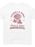Men's T-Shirt Protect Defend Immigrants With Vintage Floral Illustration Rose
