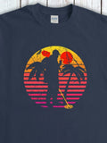 Men's T-Shirt Sunset Horizon With Palm Trees Silhouetted By Treasure Hunter