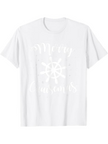 Men's T-Shirt Merry Seasons Delicate Snowflake Surrounded By Winter Festive Atmosphere Shirt