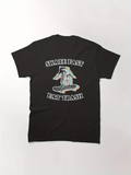 Men's T-Shirt Skate Fast With Urban Trash Eating Raccoon Illustration