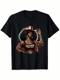 Men's T-Shirt Melanin Roots Queen Confident Woman In Cowgirl Outfit With Fashionable Accessories