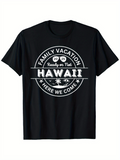 Men's T-Shirt Family Vacation Ready Or Not Hawaii Palm Trees Sun Here We Come