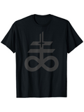 Men's T-Shirt Geometric Minimalist Lines With Abstract Infinity Symbol Motif