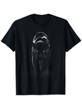 Men's T-Shirt Nocturnal Shadows Silhouetted Mist Glowing Moonlight Menacing Predator Powerful Panther