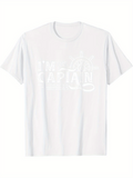 Men's T-Shirt Im The Captain Nautical Helm Steering White T Shirt
