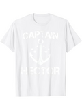 Men's T-Shirt Captain Anchor With Nautical Rope Surrounding Central Classic Anchor