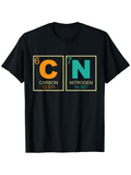 Men's T-Shirt Bold Graphic Periodic Elements Carbon And Nitrogen T Shirt